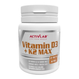 Vitamin D3 + K2 Max 120 tab. Activlab