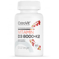 Vitamin D3 8000 + K2 60 tab. Ostrovit