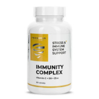 Immunity complex Vitamin C + D3 2000IU + Zink Citrate 90 tab. Progress Nutrition					